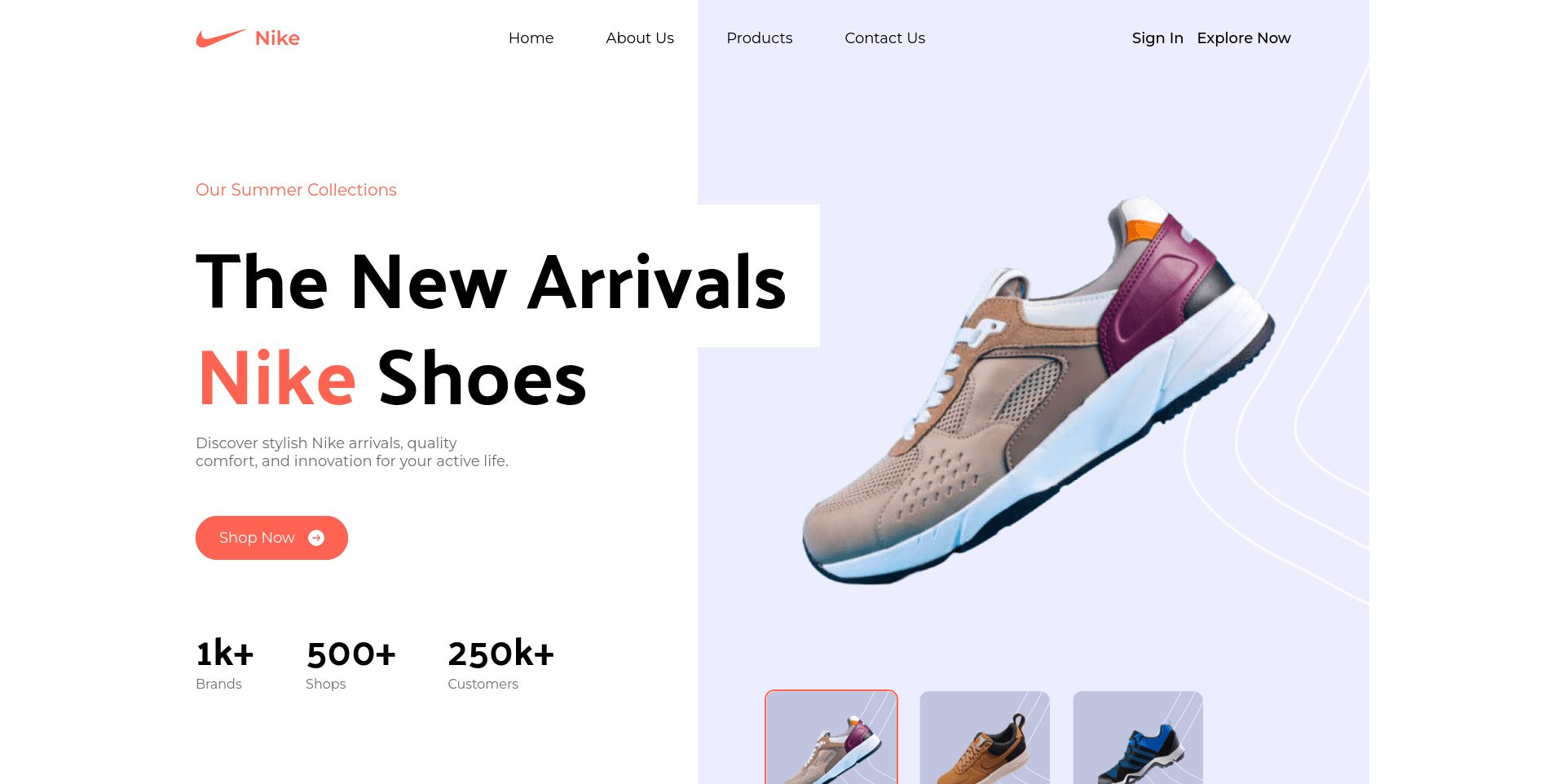 Nike Landing Page Clone